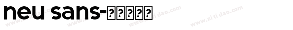 neu sans字体转换